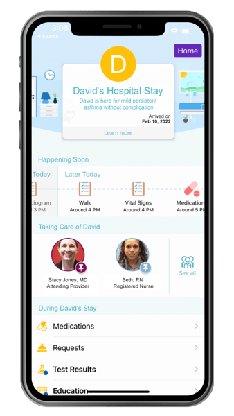  Access Bedside information on the Children’s Health app